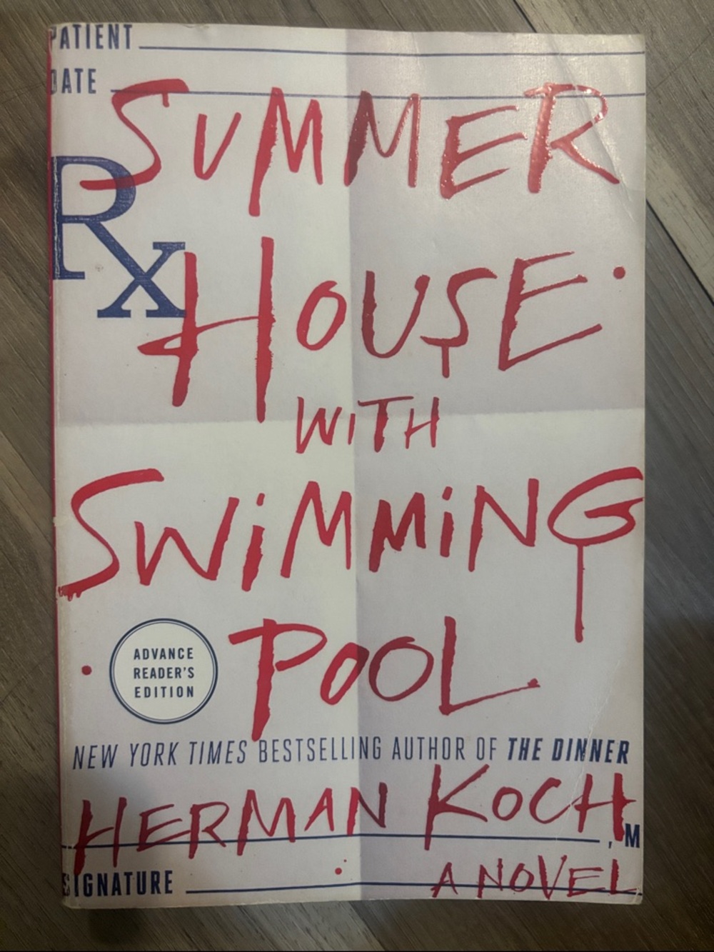 Summer House with Swimming Pool by Herman Koch - White & Red Paperback